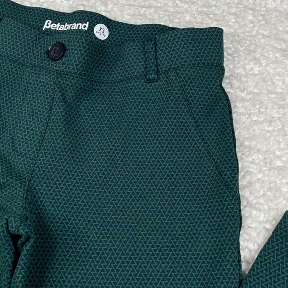 Betabrand Green Zig Zag Yoga Dress Pant - Picture 6 of 9